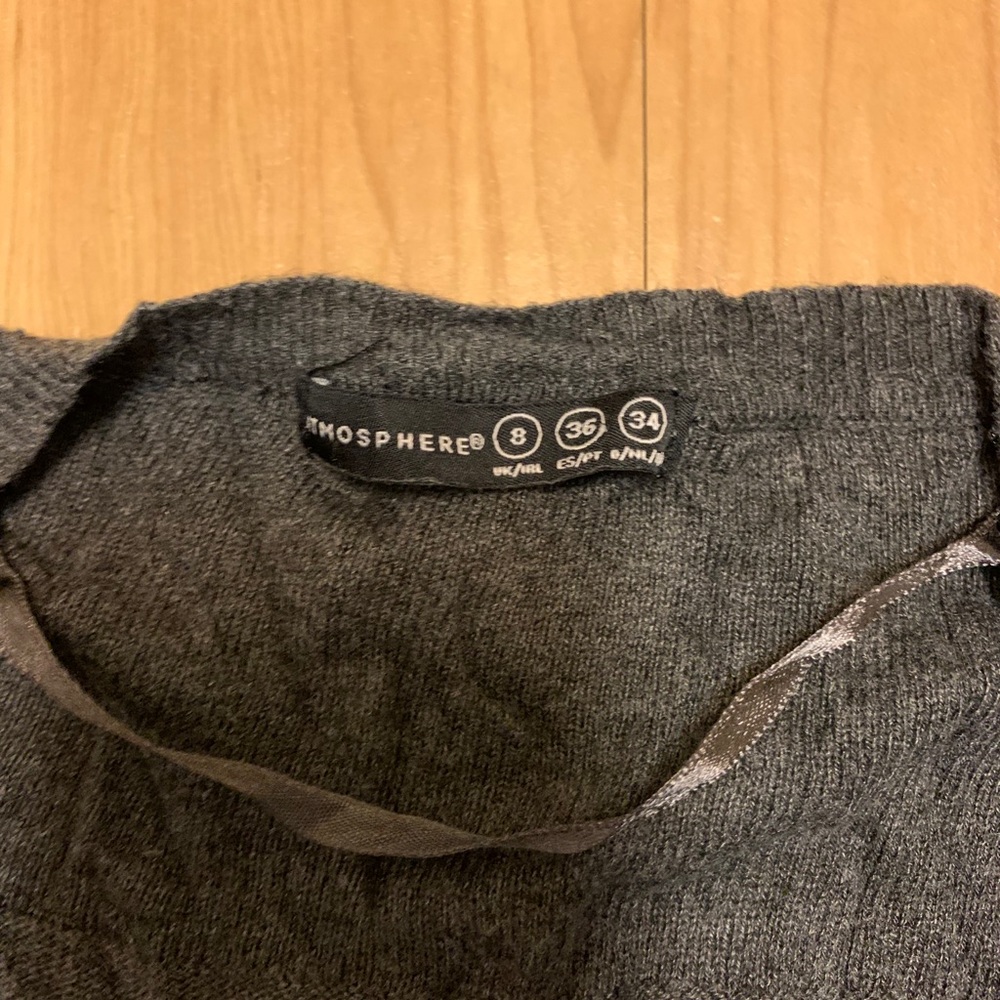 🦋 3/$9 Dark gray button up cardigan - Picture 3 of 4